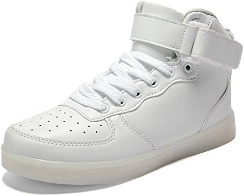 Myroads7 Colors USB Charging Shoes Flashing Sneakers Led Shoes Light Up High Top Sneakers Unisex Men and Women