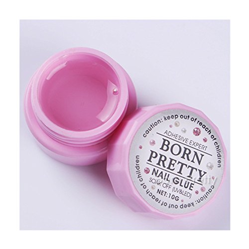 Born Pretty 1 Box 10g Acrylic Nail Art Glue Tips Adhesive Glue Fast-dry for UV/LED Rhinestones Manicure Tools Tool