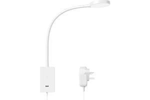 ENUOTEK Touch Dimmable LED Wall Reading Lamp for Bedroom, Wall Mounted Flexible Bedside Light with 5V2A USB Output Port, 4 Brightness Levels, 120° Wide Angle Neutral White Lighting 4000K