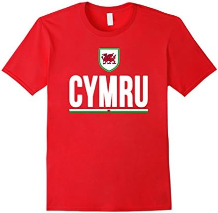 Men's CYMRU T-SHIRT 2016 Welsh Tee Wales Flag Men Women Kids Medium Red