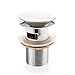 Price comparison product image Savisto Bathrooms 1-1/4” Brass Click Clack / Pop Up Basin Waste and Overflow - Chrome