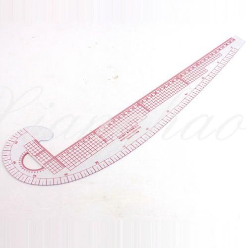 Rethinkso 2 pcs 3 In 1 Plastic French Curve Metric Sewing Ruler Measure For Dressmaking Tailor Grading Rule Pattern Making
