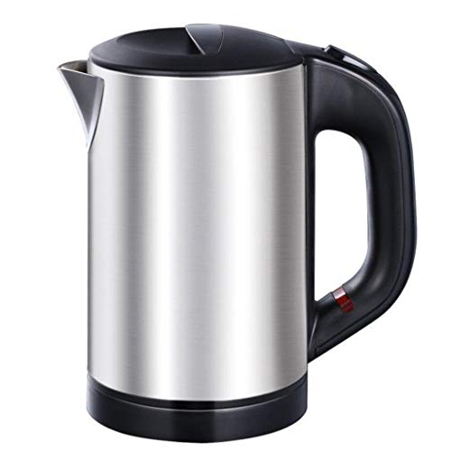 Bouilloire lectrique Tasse d'eau lectrique portative de bouilloire de l'acier inoxydable 110v220v de bouilloire lectrique (Couleur : NOIR)