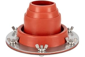 Yuanpgky Kit de chimenea intermitente para tienda de campaña, ventilación de estufa de tienda de campaña, base de agujero redondo resistente al fuego, kit de agujeros de chimenea compatible con yurta,