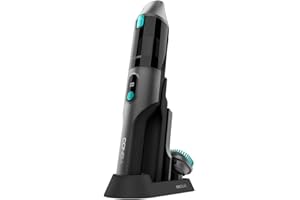 Cecotec Aspirabriciole Senza Fili Conga Rockstar Micro 15000 Clean&Car, 200 W, Motore Digitale, Batteria 14.8V, Aspirazione 20Kpa, 2 Modalità di Alimentazione, Autonomia 30 Min, Anti-Allergic System