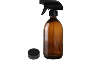 Fam Organic 200ml Amber Glass Spray Bottles - Ideal for Aromatherapy, Skin Care, and Cleaning – BPA-Free, Eco-friendly, Refillable, with Durable Trigger Sprayer (200ml - Pack of 1)