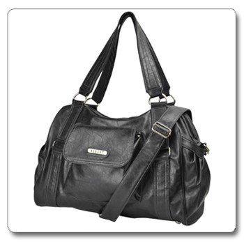 Vanchi NU Leather Fleetwood Carry All (Blackbird)