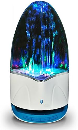 Music Fountain Light Bluetooth Speaker, Wireless Water Dancing Colorful Light LED Speaker for Phone Computer TF 3.5mm(Blue)