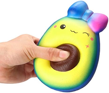 Quistal 5.1' Cute Animal Jumbo Squishy Super Slow Rising Squeeze Stress Stretch Cream Scented Slow Rising Fidget Toys Gifts for Kids and Adults (Multicolor)