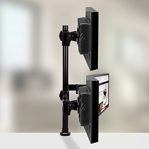 Duronic DM253 Monitor-Tischhalterung für drei LCD/LED Computer Bildschirme / Fernsehgeräte mit Neig und Rotierfunktion - 9