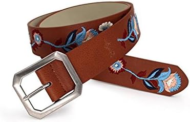 KKYLOVEJ Hollow Woman's Fashion Belt Metal Sequins Mirror Iron sheets Wide Girdle