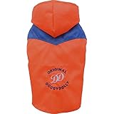Doggy Dolly DR046 Regenjacke für Hunde Original, orange/blau, Größe : S