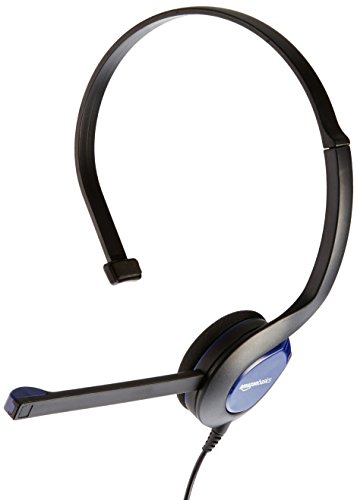 Preisvergleich Produktbild AmazonBasics - Mono-Headset für die Xbox One, PS4, Blau