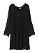 ZANZEA Women's Sexy Summer Casual Chiffon Long Sleeve Off Shoulder Beach Mini Top Dress Black XL