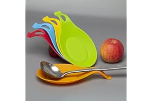 Anicy Silikonowa półka na łyżki, 6 kolorów, silikonowa półka na łyżki, odporna na wysokie temperatury, akcesoria kuchenne, do restauracji, domu