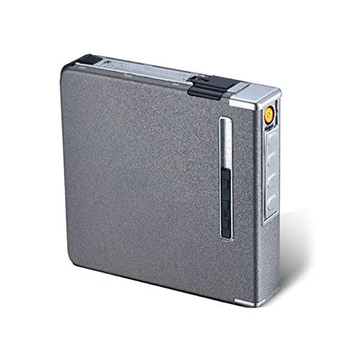 Preisvergleich Produktbild Zigarettenschachtel - Automatisches Zigarettenetui - Aufladen Eines Zigarettenanzünders - 20 Stöcke Winddichte Männer Elektronische Zigarettenschachtel, Um Freund Zu Senden,D,98 * 18.5 * 93