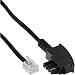 Produktbild InLine 18920 Kabel für Telekom/Siemens-Geräte, Tae-F Stecker auf RJ11 Stecker, 20m schwarz