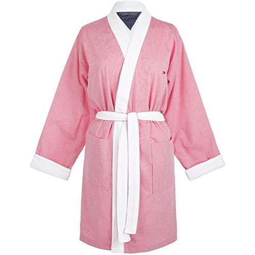 Preisvergleich Produktbild Tommy Hilfiger Bademantel Chambray Uni Fabre Pink Größe S