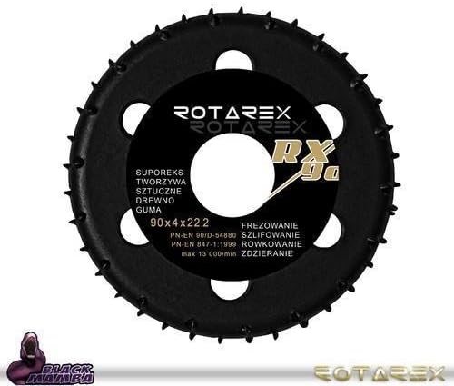 Rotarex RX Professional Wood Shaping Angle Grinder Disc 90x20x22mm Rx/90