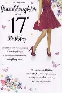granddaughter 17th birthday card