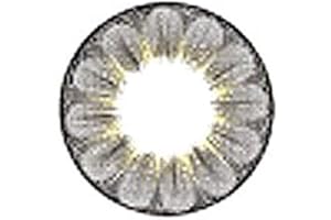 Matlens – EOS Farbige Kontaktlinsen ohne Stärke grau gray Big eyes Daisy 3T 2 Linsen 1 Kontaktlinsenbehälter 1 Pflegemittel 50ml