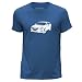 Produktbild STUFF4 Herren/Mittel (M)/Königsblau/Rundhals T-Shirt/Schablone Auto-Kunst / V60 T6