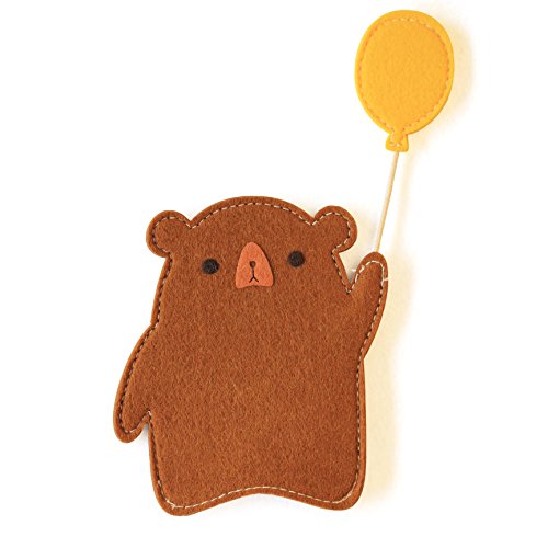 Preisvergleich Produktbild Bär-Ballon Schlüsselhülle Vorhänge Kinderzimmer Lucky Sign® (Braun)