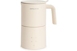 CREATE/MILK FROTHER STUDIO PRO/Mousseur et chauffe-lait électrique blanc cassé/Compatible lave-vaisselle, écran tactile, 4 programmes, 620 ml, utilisation à froid ou à chaud, 450W