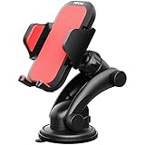 Phone Holder for Car, Mpow Grip Pro 2 Dashboard Car Phone Holder Universal Phone Mount Adjustable Phone Cradle with Strong Sticky Gel Pad for iPhone 7 7 Plus 6 5 Samsung S8 LG and Other Cellphone, Red