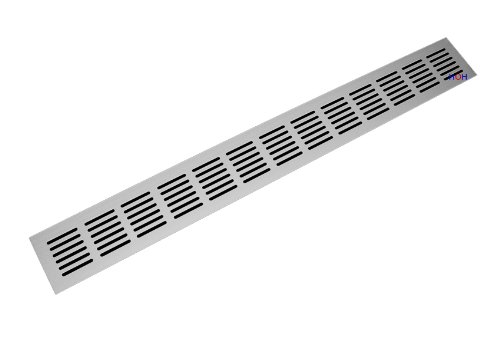 Lüftungsgitter LG-5006 AA – Alu F1 Türgitter 500 x 60 mm Stegblech Abluftgitter - 3