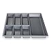 Produktbild ORGA-BOX® III Besteckeinsatz Besteckkasten silbergrau für 60er Schublade z.B. Nobilia ab 2013 (473,5 x 494 mm)