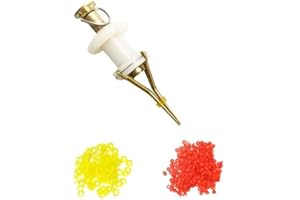 MILEPETUS Milepet Werkzeug zur Pelletfixierung und zur Montage von Pellets, zum Karpfenangeln, inklusive 200 Ringen