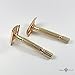 Jagen David ® E01 - Double Edge Razor Safety Razor Fits All Double Edge Razor Blades unique Christmas gift for him (Gold)