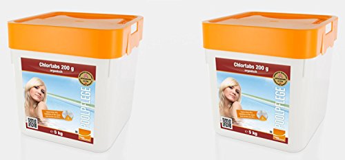 Chlor Langzeit Tabletten 200gr. 10kg langsamlöslich / Preis pro kg nur 3,95 €