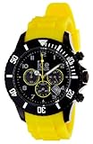 Ice-Watch Armbanduhr Ice-Chrono Big Schwarz/Gelb Analog Quarz CH.BY.B.S.10