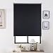 Produktbild SHINY HOME® 2 Jahre Garantie Thermo Rollo (Breite und Höhe) 80x230cm Verdunkelungsrollo für Fenster Tür mit Klemmträgern Vorhänge Fensterrollo schwarz(R017)