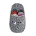 Produktbild GWELL 6er Set Gästehausschuhe Gäste Blumen Motiv Pantoffeln aus Filz Antirutsch Unisex Größe 36-44 grau