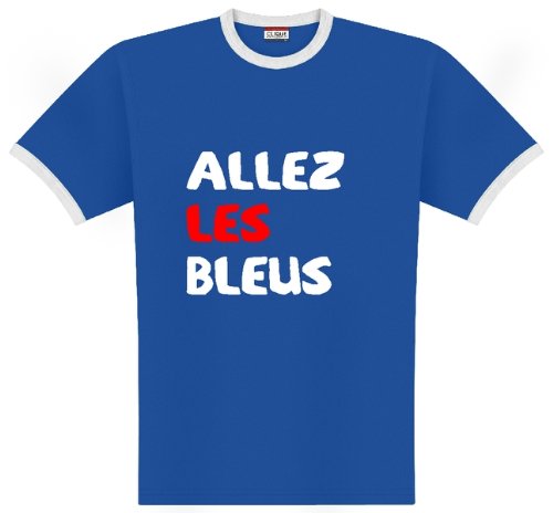 World of Football Ringer T-Shirt Allez les bleues – XXL