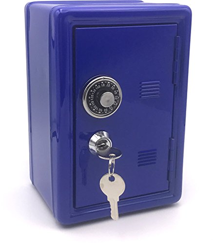 Hucha de Metal con forma de caja fuerte con llave