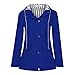 Produktbild PAOLIAN Damen Mantel Einfarbig Regenjacke im Freien Wasserdichte Kapuze Regenmantel Winddicht Mantel Jacke