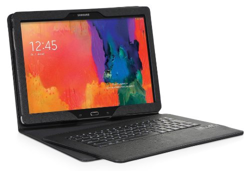 DONZO Tasche inkl. Bluetooth Tastatur (deutsches Tastaturlayout, QWERTZ) für Samsung Galaxy tab pro 12.2 P900 & P905 mit Standfunktion – schwarz - 3