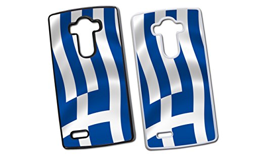 LG Griechenland Athen 1 Hard Tasche Flip Hülle Case Cover Schutz Handy LG G4 Weiss