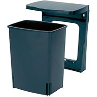 Brabantia 395246 - Cubo interior de plástico, 10 litros, color negro