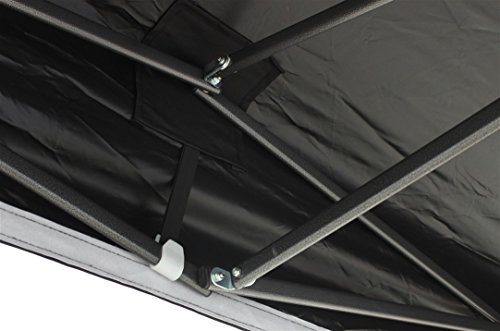 3×4.5m strapazierfähiger Faltpavillon, ( In verschiedenen Farben erhältlich ) für einen sekundenschnellen Aufbau, vollständig wasserdicht mit vier strapazierfähigen Seitenwänden. Lieferung mit KOSTENLOSER Tragetasche und vier Sandsack-Beingewichten (Schwarz) - 8