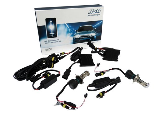 ASD TECH KITXENONH43 6 Kit Xénon H4 Bi Xénon 6000K 35W Slim Ballast
