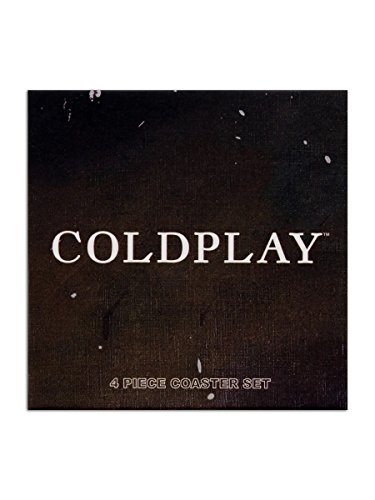Coldplay 4 Drinks Coaster Set 4 Album Covers Logo Fan Gift Box CD 100% Official - 2