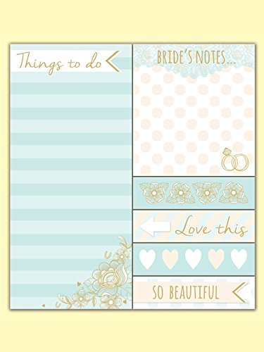 Rachel Ellen Haftnotizen Hochzeit (mit Aufschrift in englischer Sprache) – Enteneiblau - 2