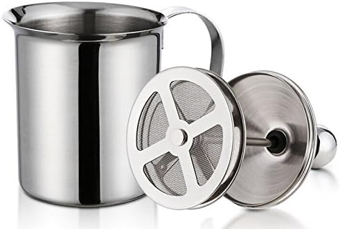 Stainless Steel Milk Pitcher for Frothing Milk, Coffee with Foam, cappuccinos, 400ml by CASCACAVELLE