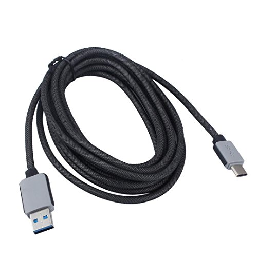 SODIAL (R) 3m USB-C USB 3.1 Typ C maennlich Daten-Ladekabel fuer 2 Zwei OnePlus 2015 (Schwarz)
