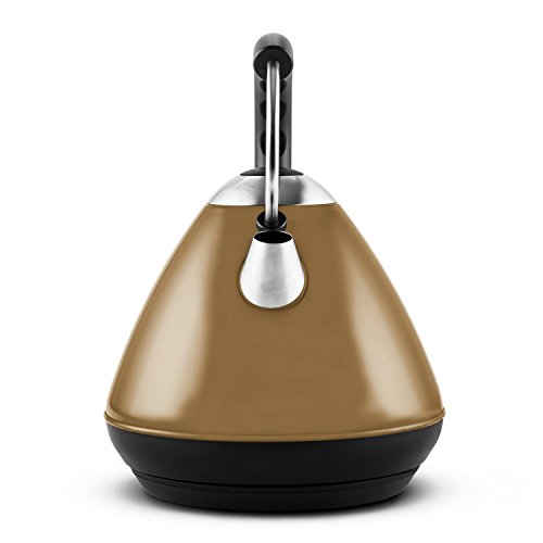 Klarstein Charlotte Cappuccino Wasserkocher Teekessel (2200 Watt, 2 Liter, Edelstahl, Kalkfilter, Cool-Touch-Griff) braun - 4
